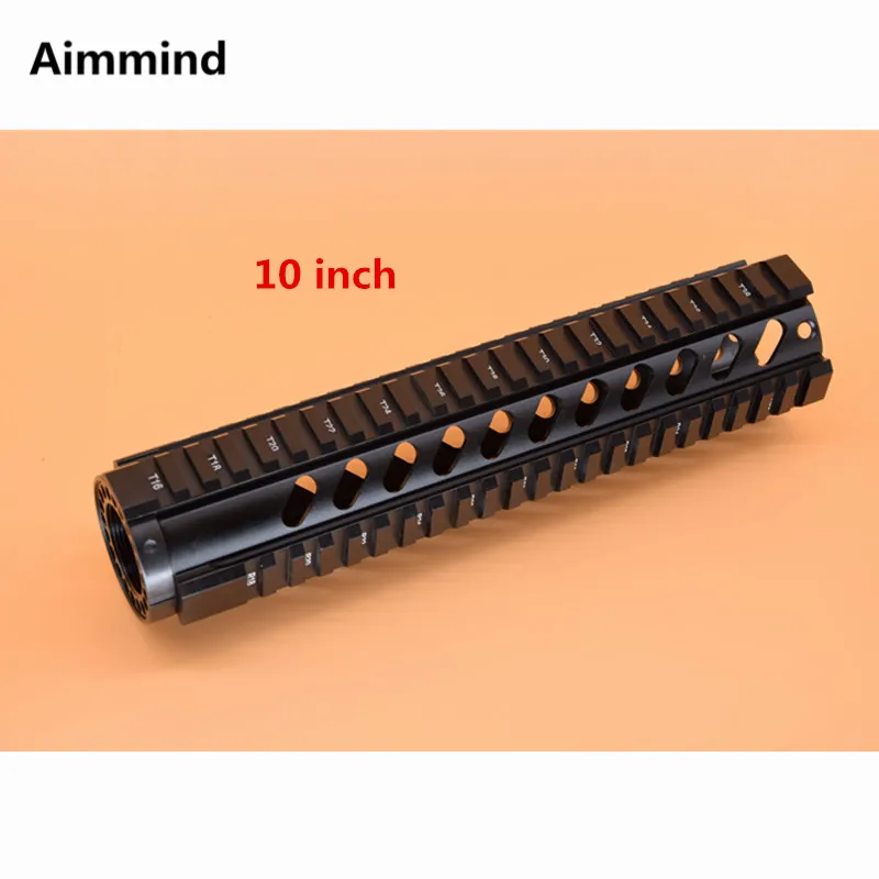 Тактическая Охота AR .223/5.56 10 дюймов Бесплатная поплавок Quad Rail Heavy Duty Handguard System AR-15 M16