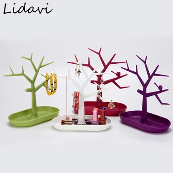 

Lidavi New Bird Tree Branch Jewelry Organizer Key Storage Rack Plastic Bracelet Necklace Hanger For Keys Earring Display Stand