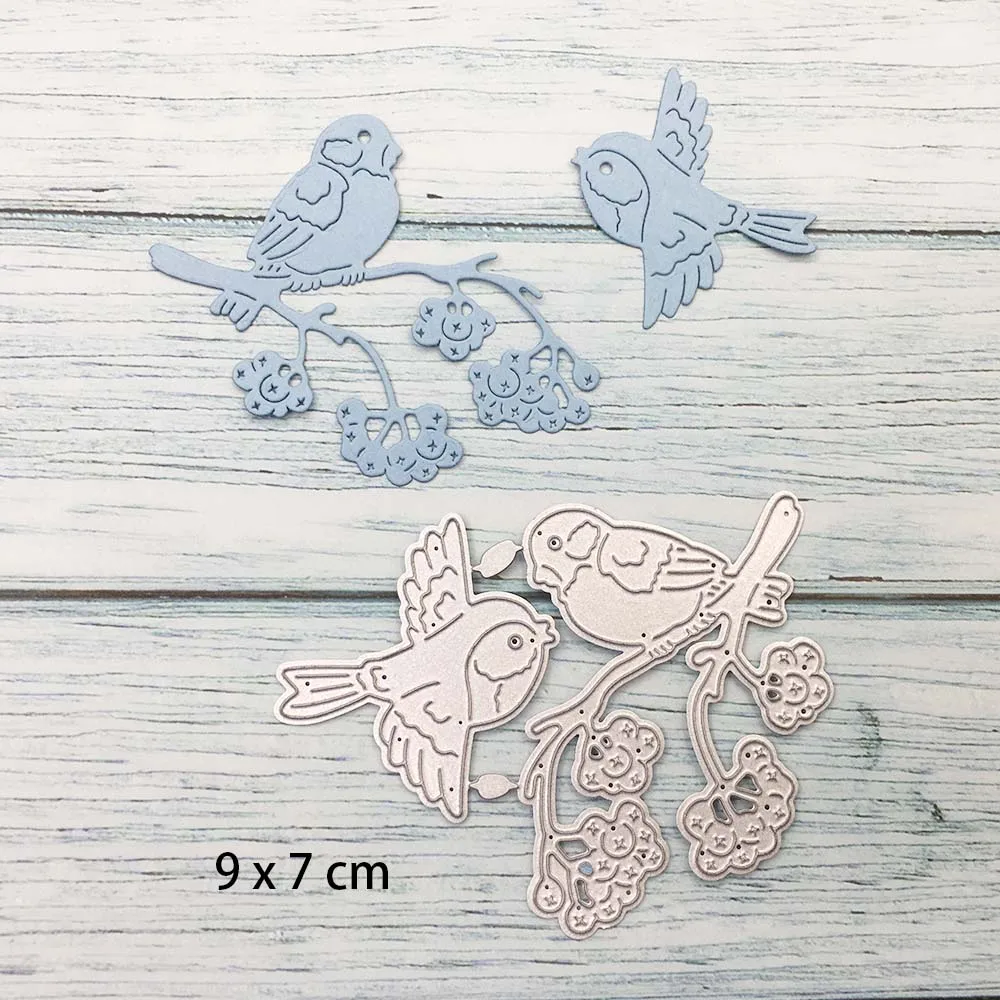 

Bird Flower Metal Cutting Dies For Scrapbooking Stencils DIY Album Cards Decoration Embossing Folder Die Cuts Tools New