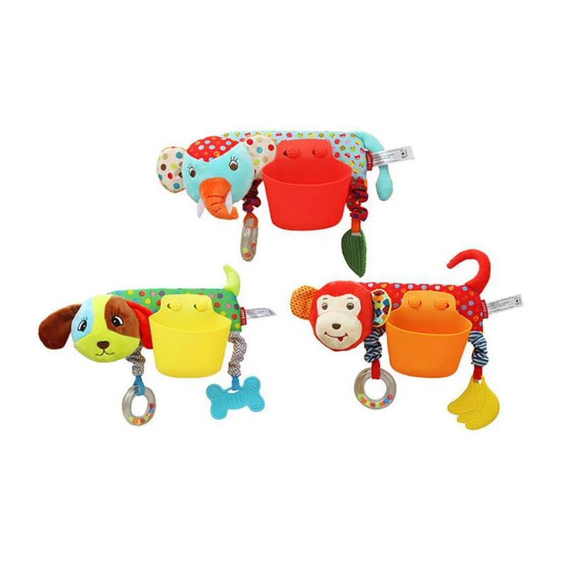 Baby Toys Cartoon Rattles with Teethers Mobile Bed Dolls Newborn Stroller Storage Case | Игрушки и хобби