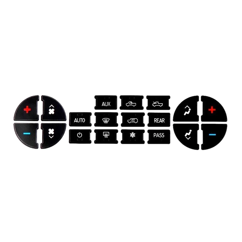

Ac Dash Button Repair Kit Decal Stickers Replacement For Che-vrolet Gmc Tahoe