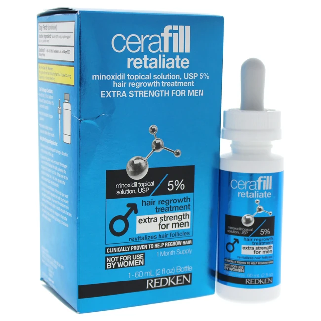 Cerafill Retaliate 5% Hair Regrowth by Redken for Men - 3 oz Treatment