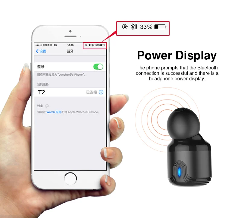 Portable Mini Bluetooth Earphones Headset V4.2 Wireless Earphone TWS Earbuds 700Mah Charging Box Case Bass Stereo Sound with Mic (13)