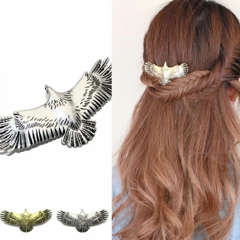

Women Girls Fashion Retro Hairpins Eagle Decoration Hair Clip For Girls Best Gift