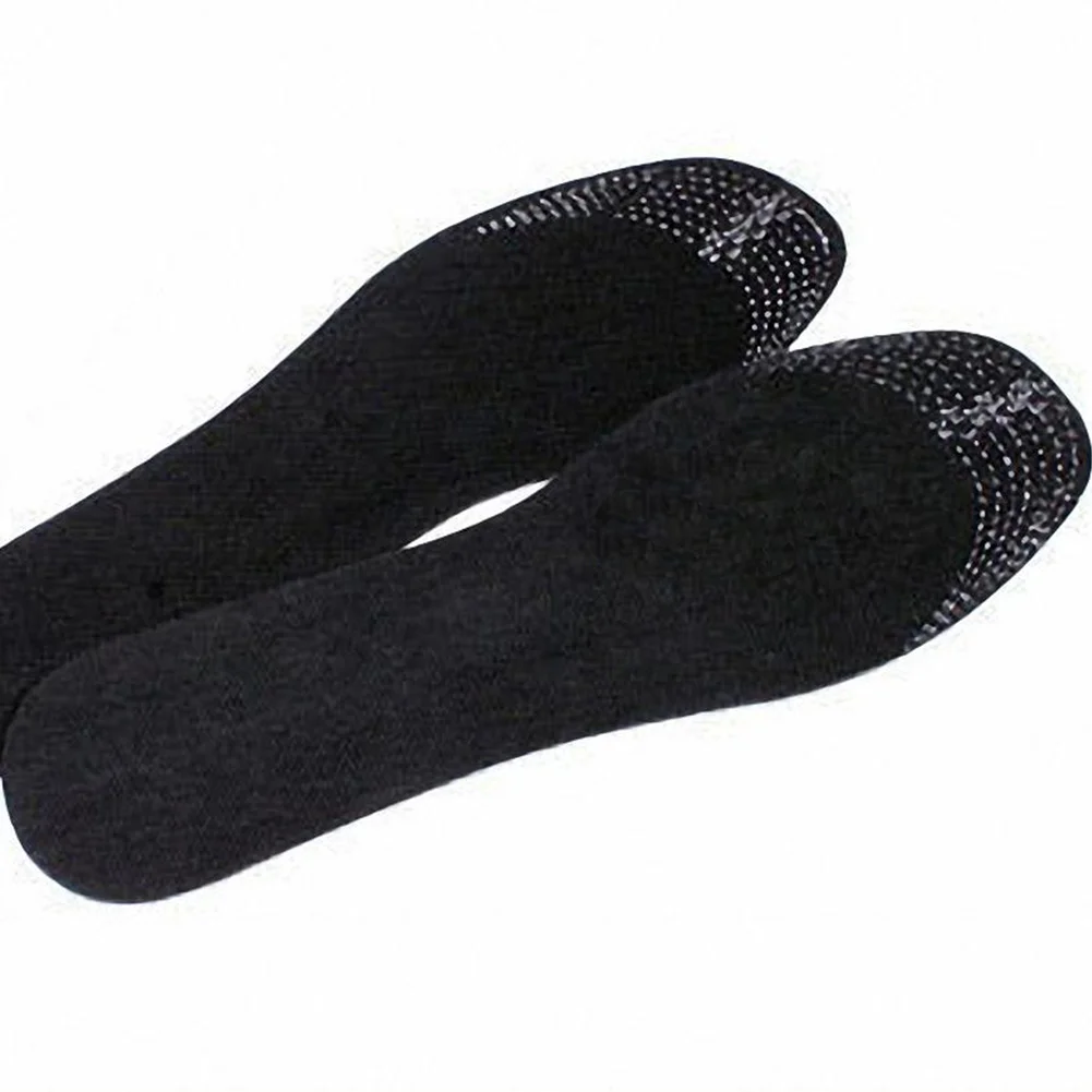 Черные Масштабируемые стельки, унисекс, бамбуковый уголь, дезодорант, подушка для ног, стельки для обуви