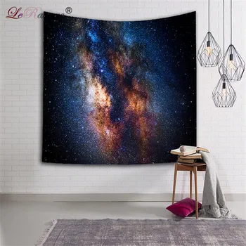 

LeRadore Tapestry Galaxy Tapestries 3D Art Hanging Universe Earth Printed Beach Towel Carpet Bedspread Picnic Mats 229x153cm