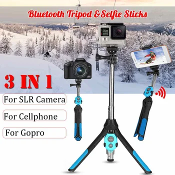 

3in1 Wireless Bluetooth Selfie Stick for Live for YouTube Video Foldable Handheld Monopod Shutter Remote Extendable Mini Tripod
