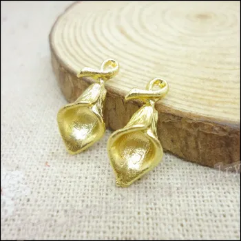 

140pcs Charms Flower Pendant Gold plated Zinc Alloy Fit Bracelet Necklace DIY Metal Jewelry Findings