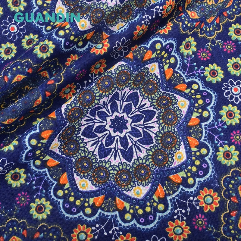 

GUANDIN,Material Plain Printed Linen Cotton Fabric Handmade Hometextile Bag,Curtain,Cushion,Sofa/Half Meter/DIY Sewing&Quilting