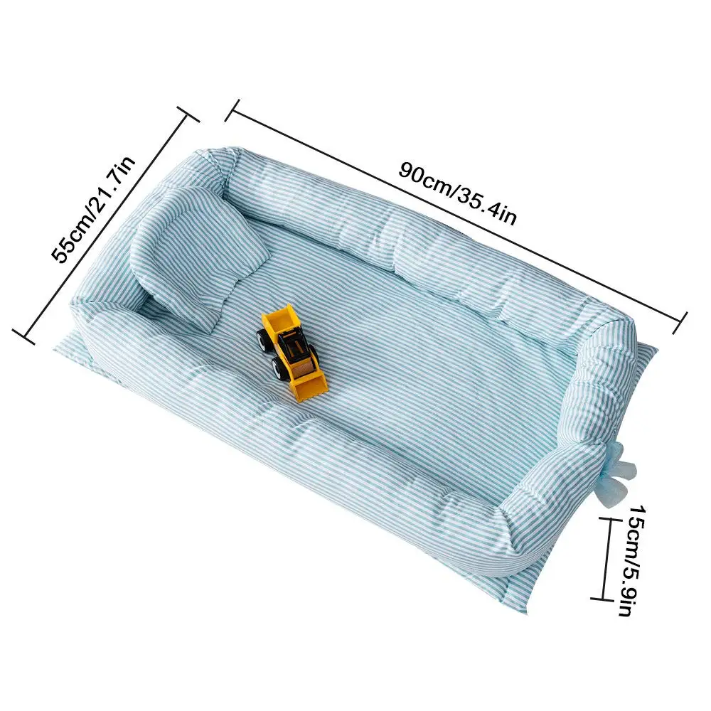 Детская бионическая кровать кроватки стороны портативный путешествия изолированный имитировать матку для 0-24 м дети младенцы дети хлопок