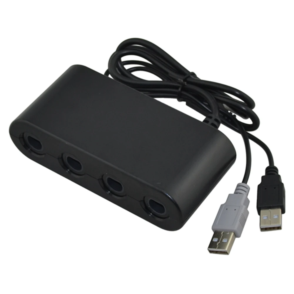 50pcs lots 4 ports for GameCube Controller Adapter converter adapter