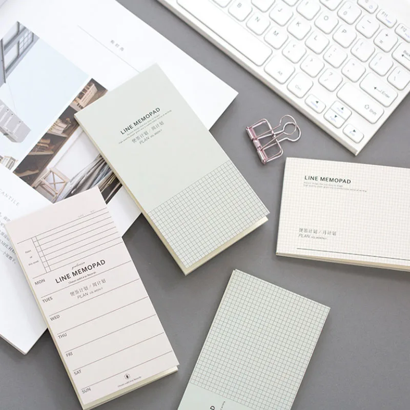 

1 Pcs Cute Weekly Plan Student Notebook Memo Pad Diary Book Memo Notepad Stationery School Supplies