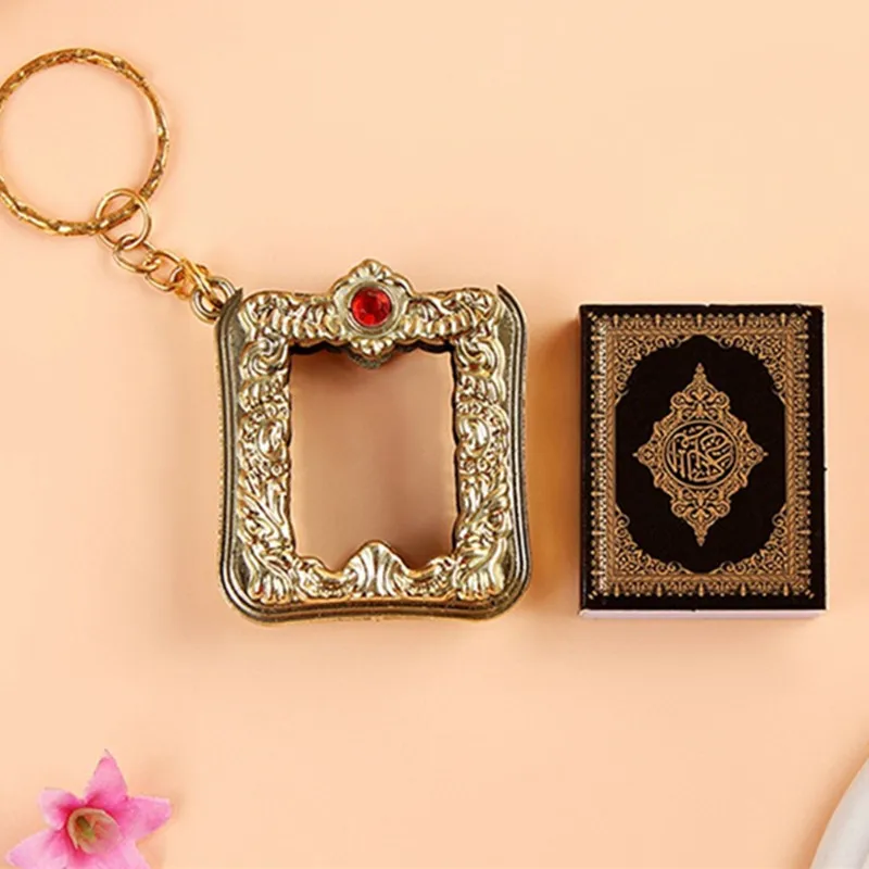 Модные украшения мини арабский Коран исламский Аллах реальные Бумага может читать кулон брелок модные религиозные украшения
