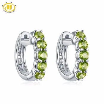 Hutang Natural Gemstone Hoop Earrings 1.2ct Peridot Made With 925 Sterling Silver Fine Elegant Classic Jewelry for Women Gift
Hutang Natural Gemstone Hoop Earrings 1.2ct Peridot Made With 925 Sterling Silver Fine Elegant Classic Jewelry for Women Gift