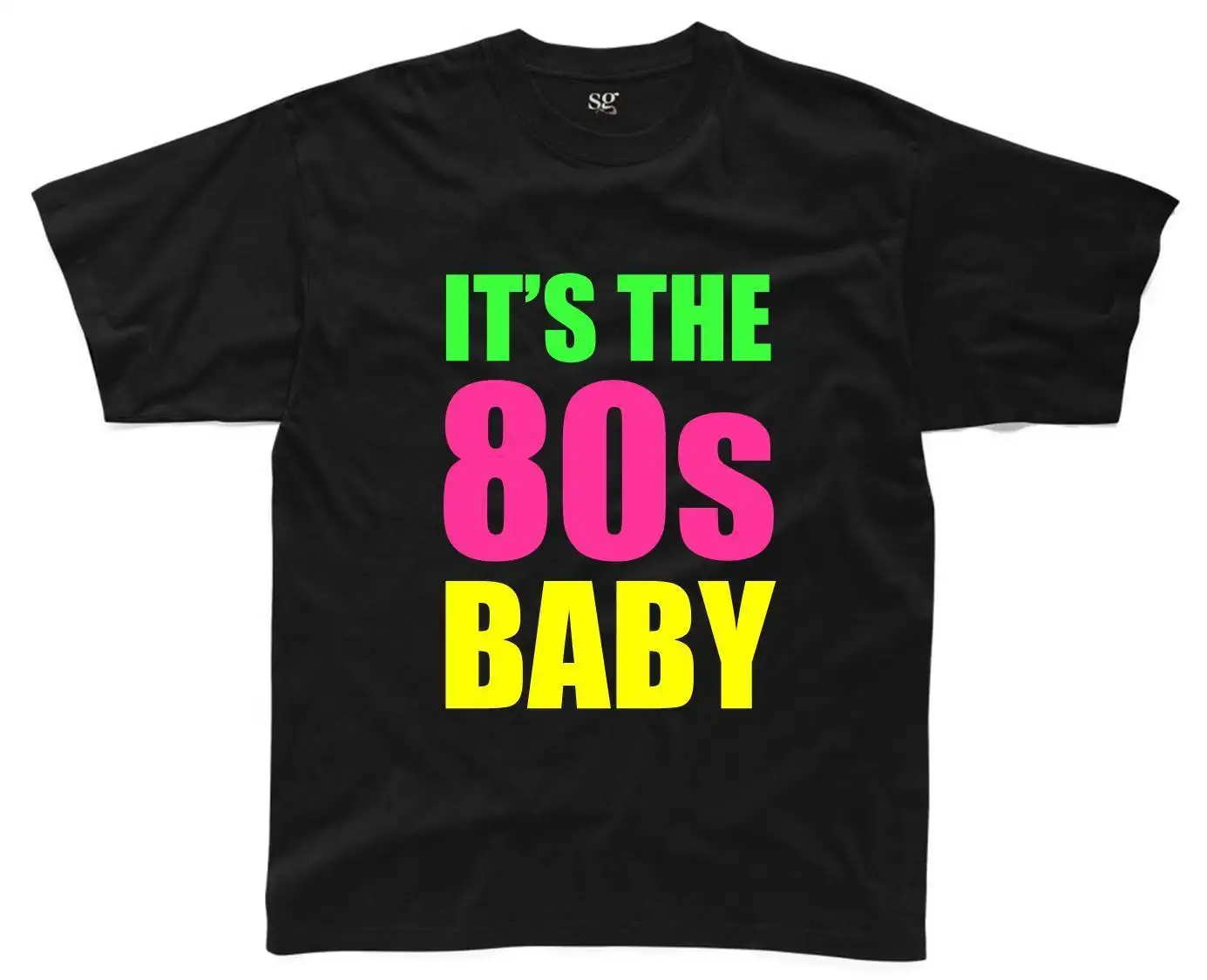 Это 80 s Детская Мужская футболка S-3XL черное костюмированное платье костюм