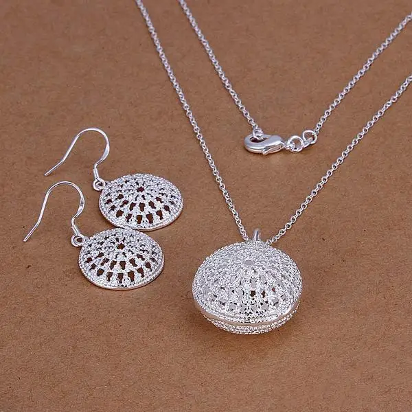 Fine 925 stamped silver plated wholesale jewelry sets,Hot sale Factory