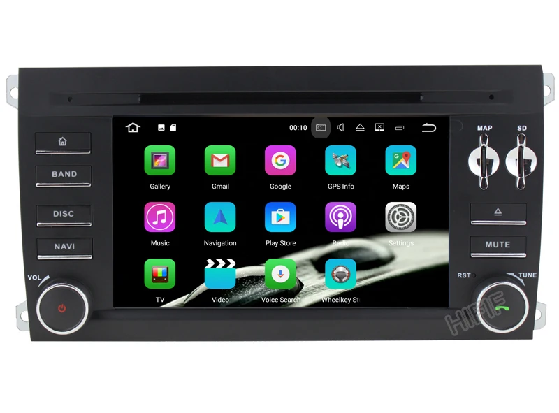 Best IPS Android 8.0 Two Din 7 Inch Car DVD Player Stereo System For Porsche/Cayenne With Octa Cores 4+32GB Wifi GPS Navigation Radio 9