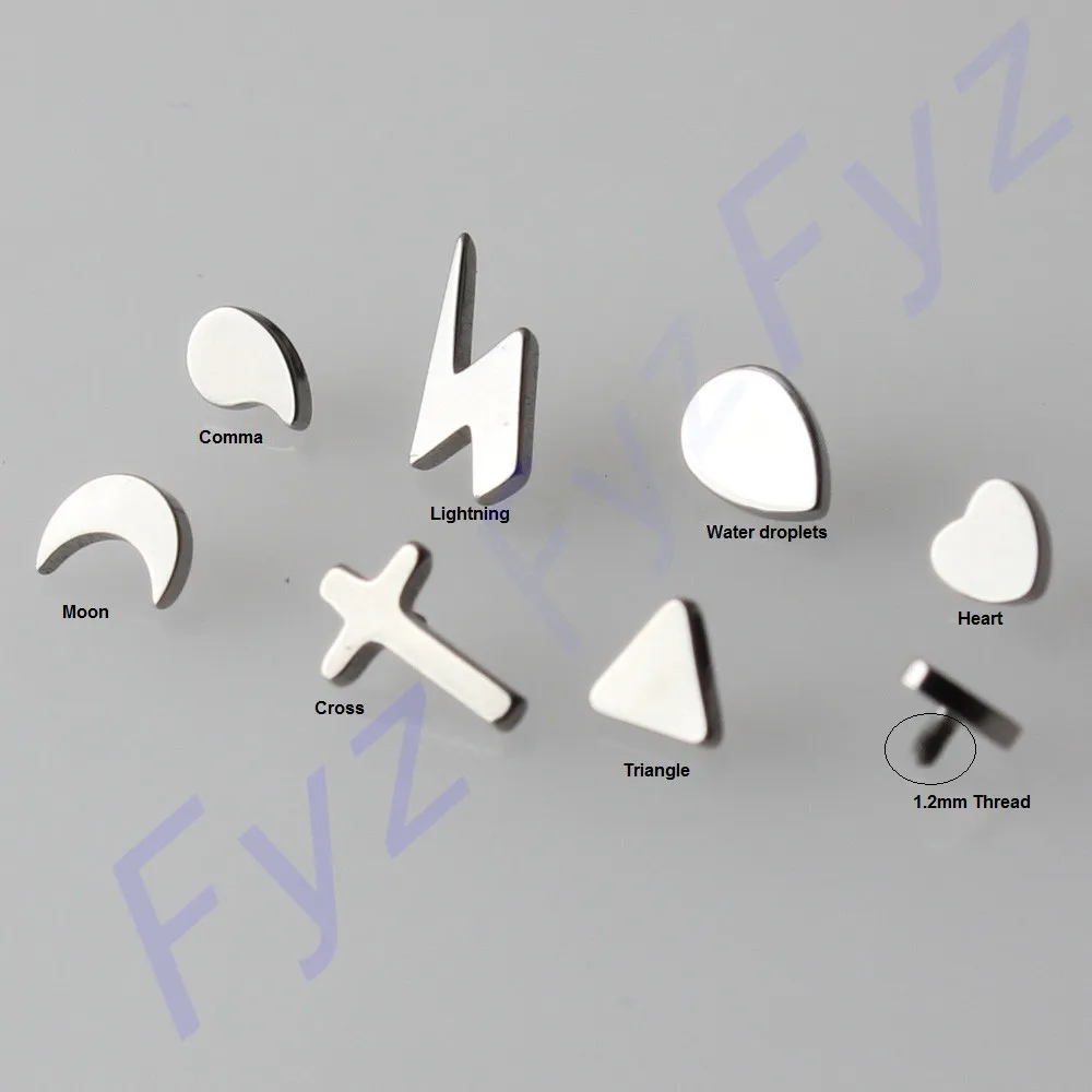 

G23 Titanium Dermal Anchor Labret Lip Piercing Ear Cartilage Helix Tragus Stud Tops Body Jewelry