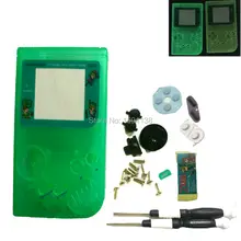 Полный корпус Корпус чехол Замена чехол для GameboyGB GBO DMG Мультфильм версия светящийся свет светящийся зеленый цвет w/отвертки