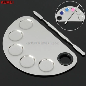 

Pro Cosmetic Stainless Steel Makeup Face Palette Spatula Foundation Mixing Tool #H027#