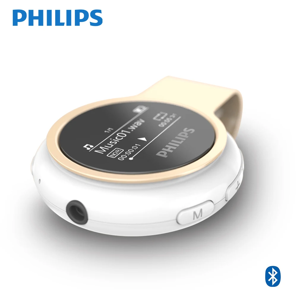 PHILIPS SA5608 дизайн встроенный fm-радио/рекордер/MP3-плеер с мини-зажимом поддержка Walk mate для спорта