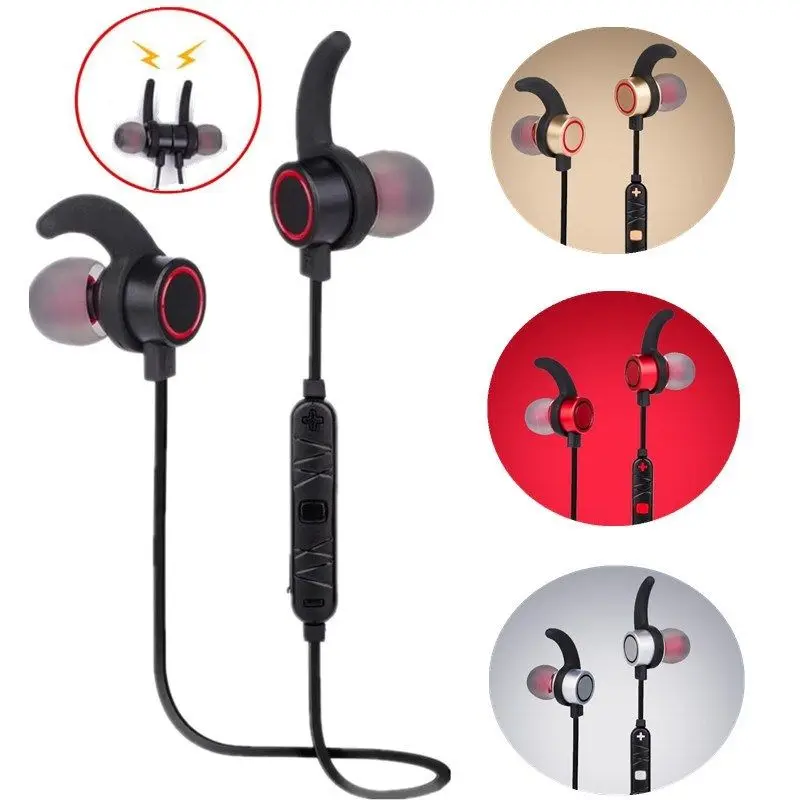 

Sport Wireless Headphone Bluetooth Stereo Magnetic Earphone Headphone For iPhone Phone Sport Headset Earbuds Bluetooth Universa