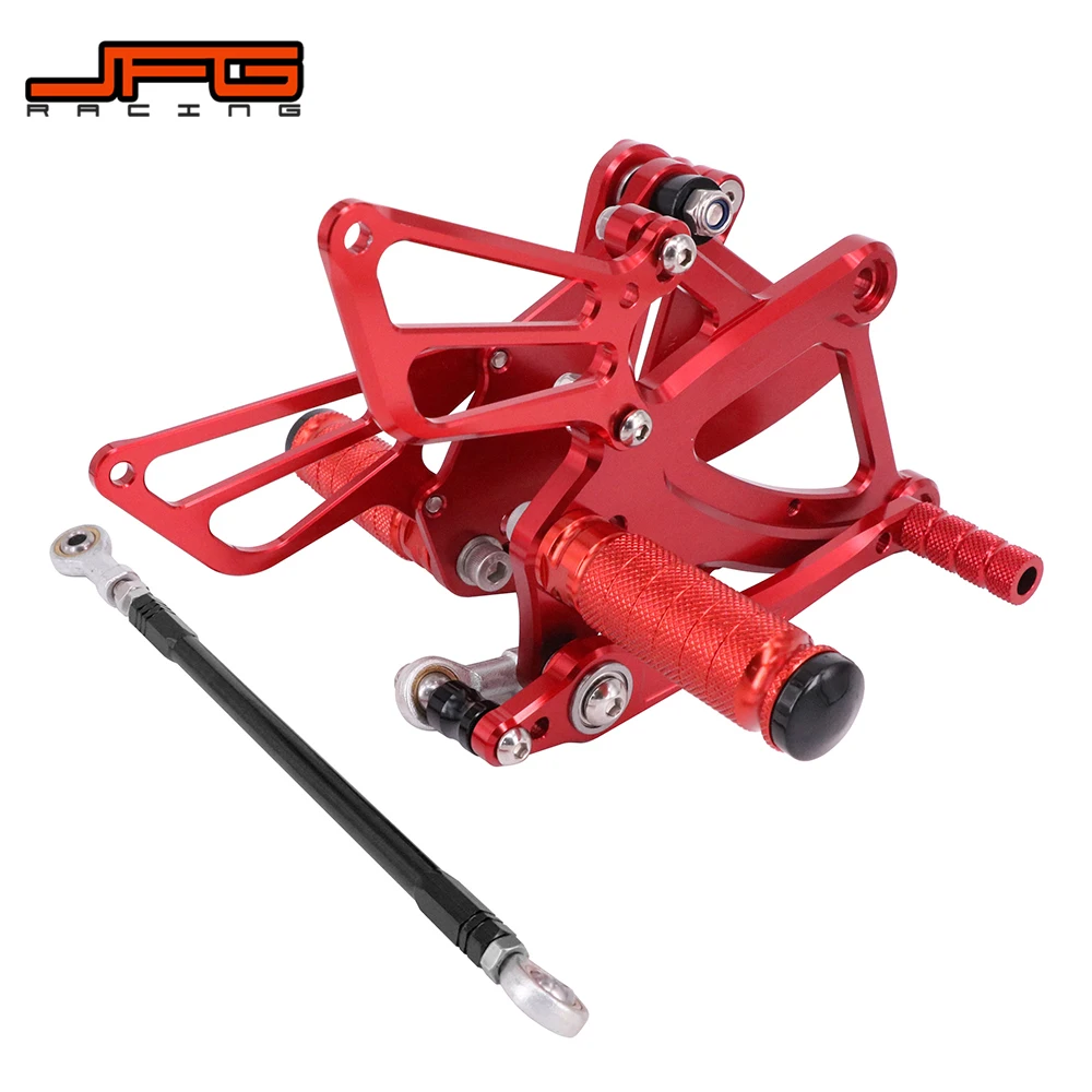 Motorcycle CNC Adjustable Foot Pegs Pedals Rest Rearset Footpegs For HONDA CBR400R CB400F CBR500R CB500F 2013-2017 Street Bike
