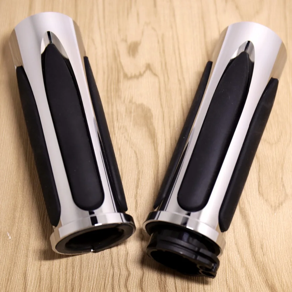 

1 пара ручных ручек с закрытым вырезом и мягким прикосновением, 1 дюйм, для Harley Dyna Sportster, двойной кабель с v-образным вырезом