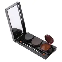 3 цвета Макияж пудра для бровей и подводка-гель для глаз прочного Smudgeproof Водонепроницаемая Косметика интенсификаторы для бровей Набор для макияжа бровей, Лидер продаж