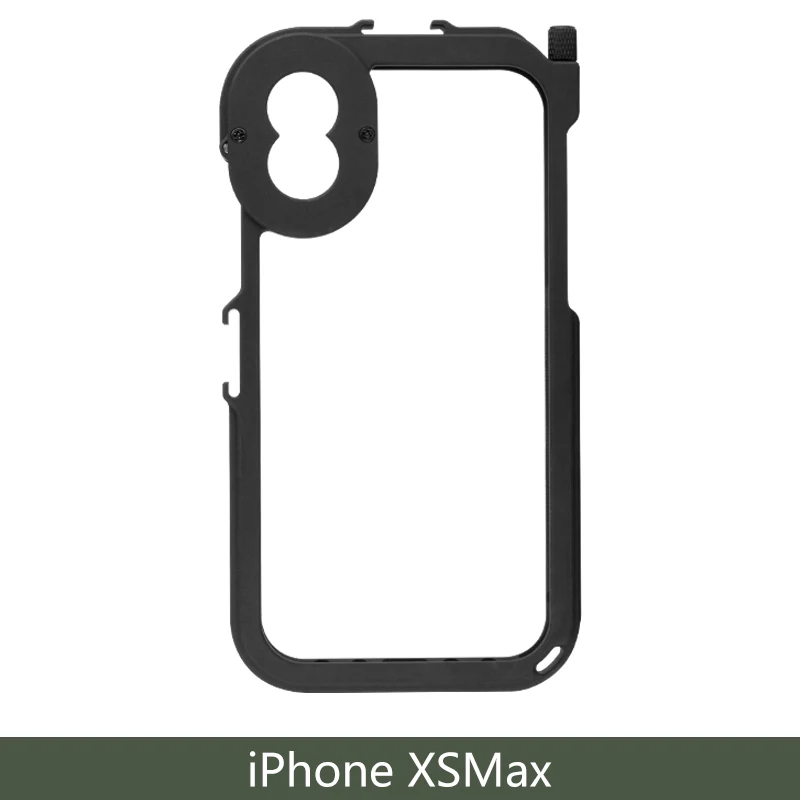 Ulanzi металлический бампер чехол для телефона рамка для iPhone X/XS/MAX, w микрофон Холодный башмак крепление и 17 мм объектив адаптер для объектива момент - Цвет: Bumper for XS MAX