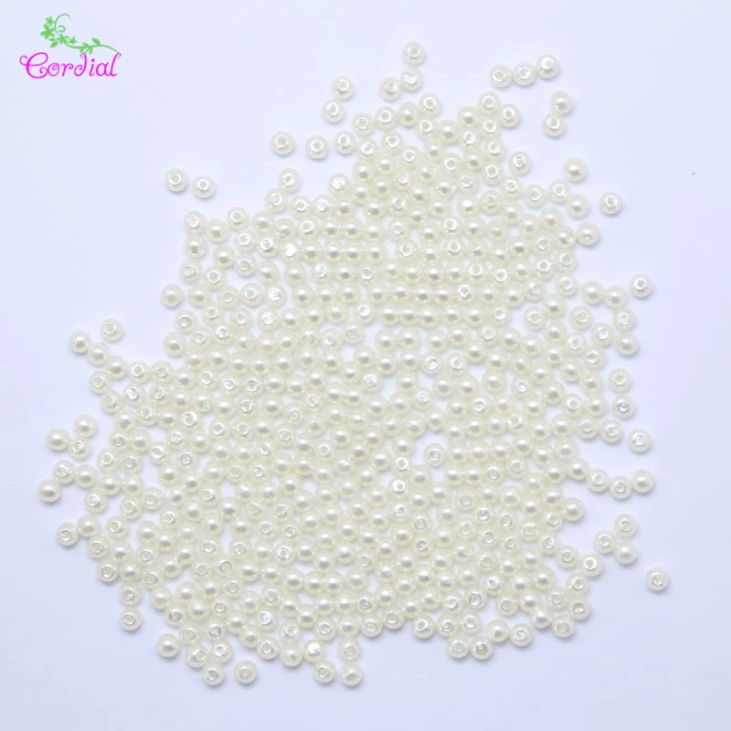 Wholesale Cheap Fashion Bead Jewelry 5mm 1000Pcs Smooth Round Plastic