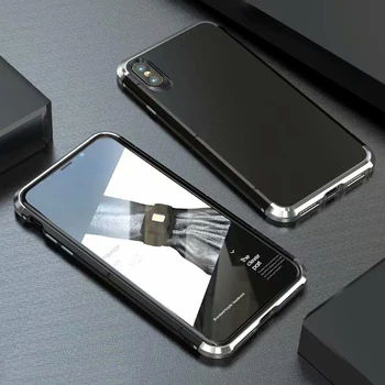 

BOBYT Phone Cases For iPhone XS MAX XR X 7 8 Case Luxury 360 Full Protection 3in1 Hard Hybrid PC+ Aluminum Metal Slim Back Cover