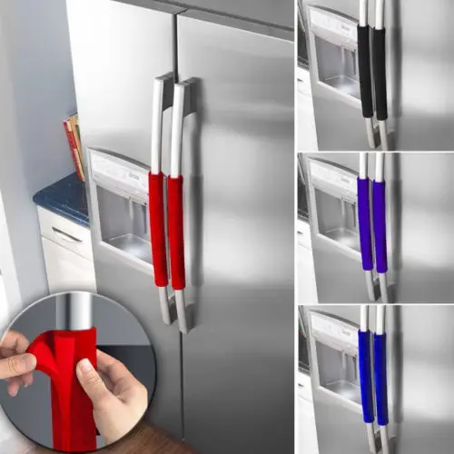Kitchen Accessories A Pair Colorful Refrigerator Door ...