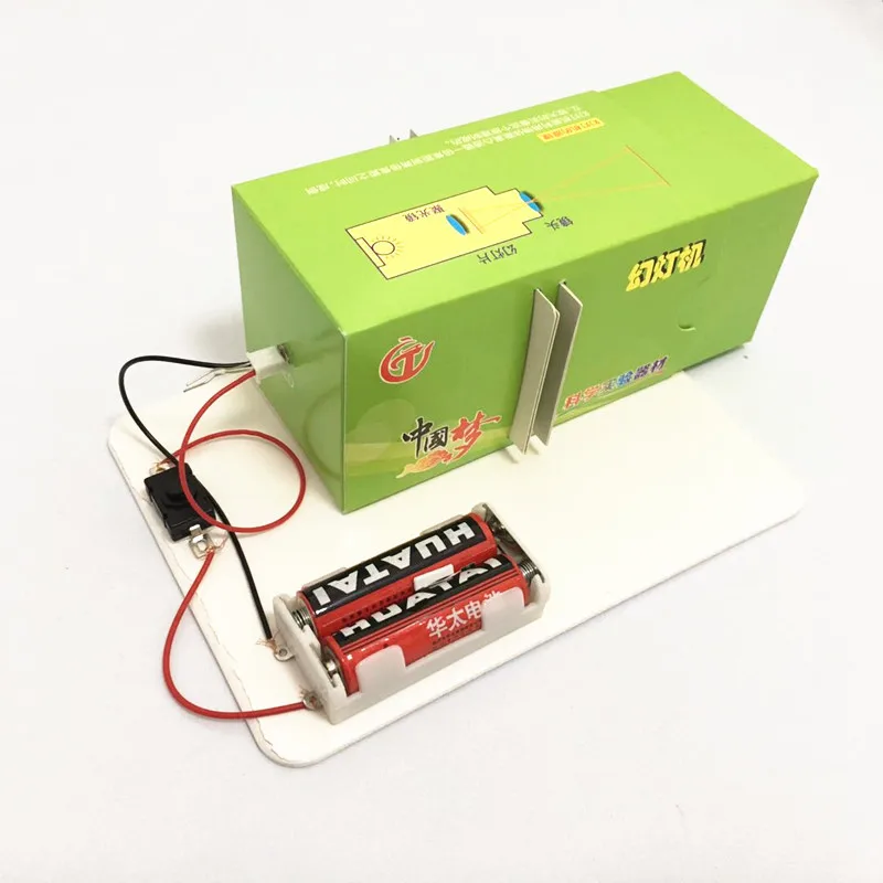 Happyxuan DIY бумажный скользящий проекционный комплект оптическое Образование Дети