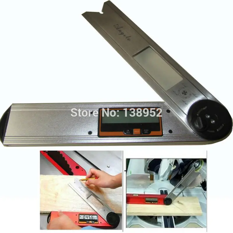 

360 degree Angela Angle Finder Digital angle protractor ruler angle meter digital wooden protractor