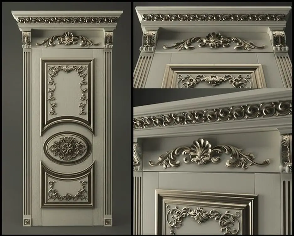 3D модель STL рельефа для мебели формата cnc Door_2|stl relief|3d model stlmodel stl |