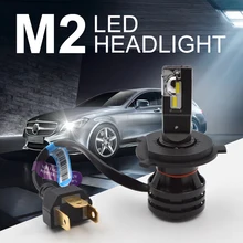 Buy H4 H7 H8 H9 H11 LED Headlight LED Car Headlight Bulbs Hi-Lo Beam Conversion Kit 55W 6000lm CSP Chips 6500K Auto Headlight Free Shipping