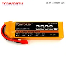 4S RC Lipo батарея 14,8 в 3300 мАч 60C MAX 120C для RC Самолет Вертолет автомобиль Лодка Квадрокоптер Muulticopter Li-polymer Batteria