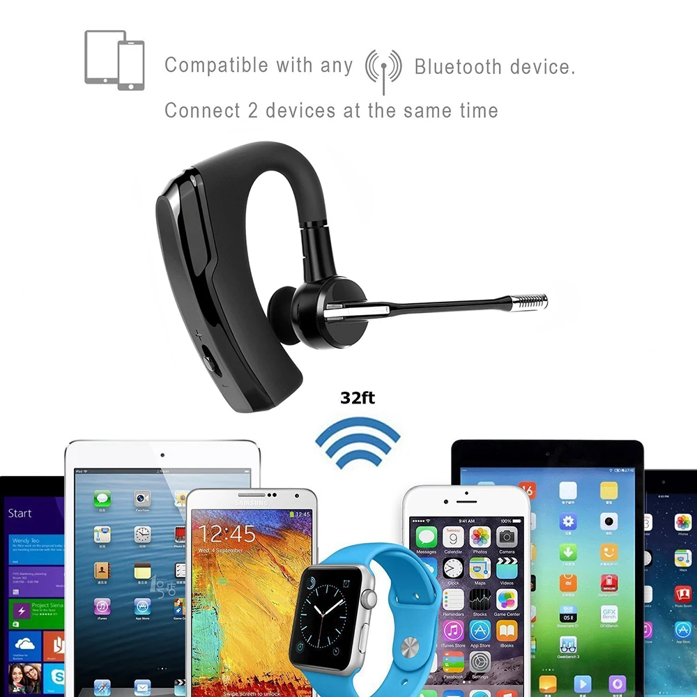K6 Bluetooth гарнитура автомобильный драйвер беспроводной громкой связи Bluetooth Наушники V4.1 Bluetooth бизнес офисные музыкальные спортивные наушники