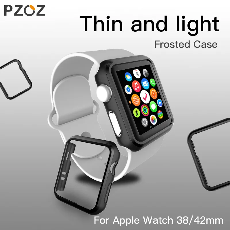 PZOZ PC чехол для Apple Watch 42 мм 38 iwatch Series 3 2 4 защитный экрана защитная оболочка series