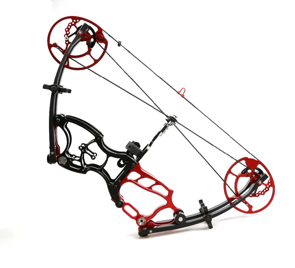 

Light &Short axis 20'' 40-65lbs Red/Black Compound bow Triangle car carry Archery Hunting bow