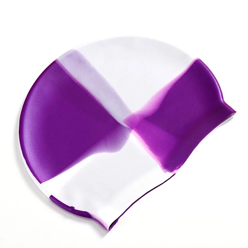 

Adult Silicone Swim Cap Rubber Swimming Waterproof Hat Radius 19-22.5CM Men Women Children Swim Caps Accessories