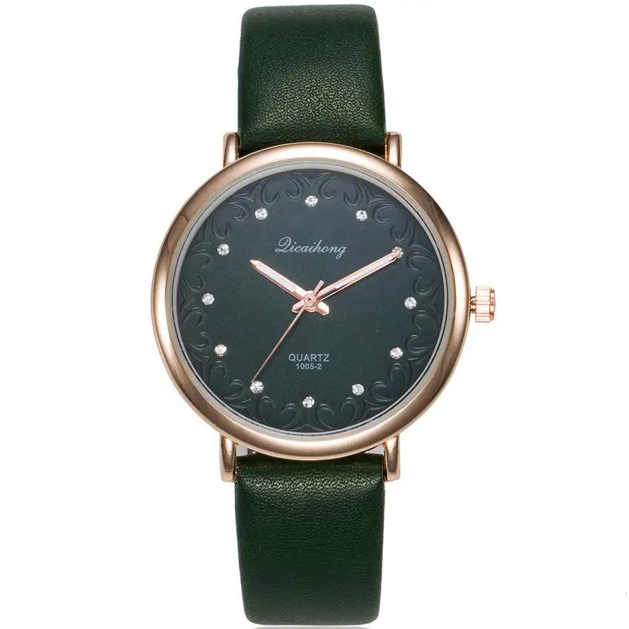 

Top Brand Rose Gold Watch Women Luxury diamond Leather Wrist Watches Woman Fashion Casual Quartz Watch Ladies Clock Drop Ship