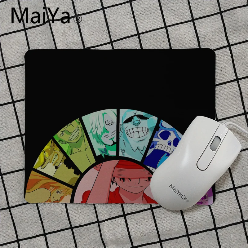 Maiya Высокое качество Цельный Luffy ZORO нескользящий прочный компьютерный коврик Гладкий коврик для письма настольные компьютеры мат игровой коврик для мыши - Цвет: No Lock Edge18x22cm