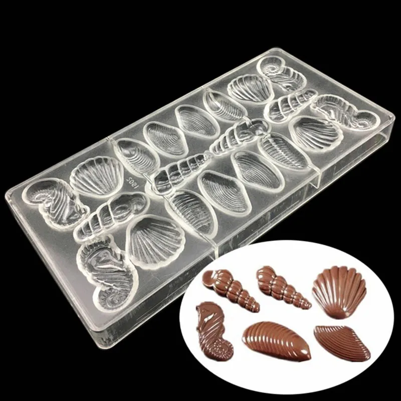 Buy Shell Shape Plastic Chocolate Mold Polycarbonate