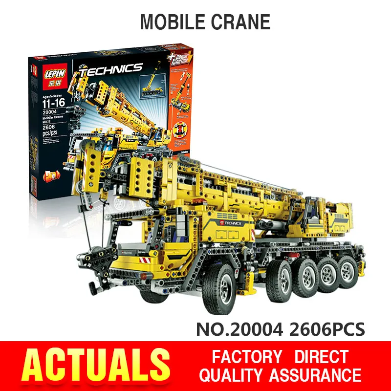 IN STOCK Free shipping 2606pcs font b LEPIN b font 20004 technic series Motor power mobile
