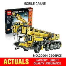 IN STOCK Free shipping 2606pcs LEPIN 20004 technic series Motor power mobile crane MK Model Building blocks Bricks Compatible