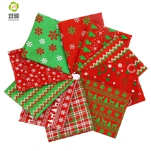 ShuanShuo композитная ткань для нового года рождественские украшения своими руками шляпа мешок колокол чулок Precut Quar комплект 10 шт./лот 20X50 см