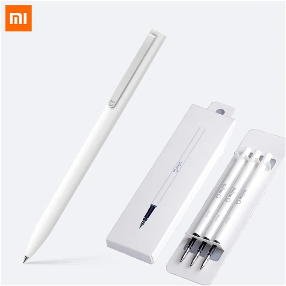 

Original Xiaomi Mijia Roller Pen Writing Pen with Swiss Imported Refill 120 Degree Rotation 143mm Rolling Ball Pen Refill