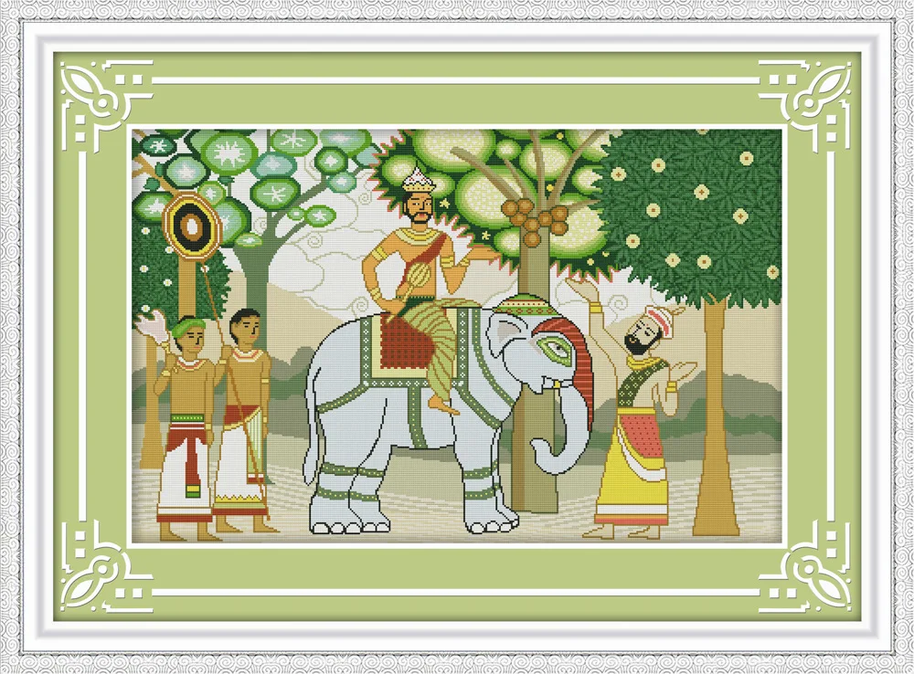 

South Asia amorous feelings (2) Printed Canvas DMC Counted Cross Stitch Kits printed Cross-stitch set Embroidery Needlework